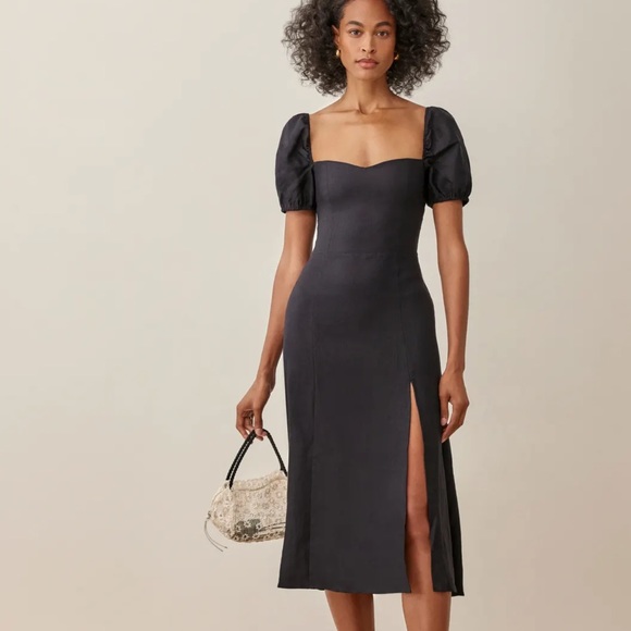 Reformation Dresses & Skirts - Reformation Denver Linen Dress in Black *NEW*